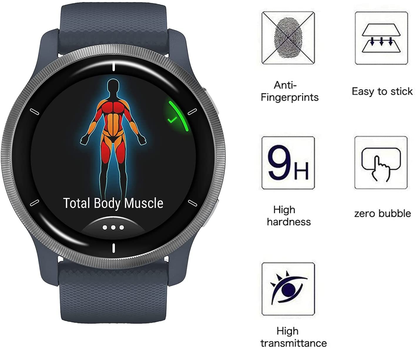 Amazon.co.jp: [Gosento]For GARMIN Venu 2 Plus フィルム [2枚